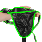 Jockstrap Ouch! Glow in the Dark z klamrami L/XL - obrazek 6
