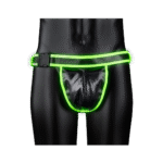 Jockstrap Ouch! Glow in the Dark z klamrami L/XL - obrazek 4