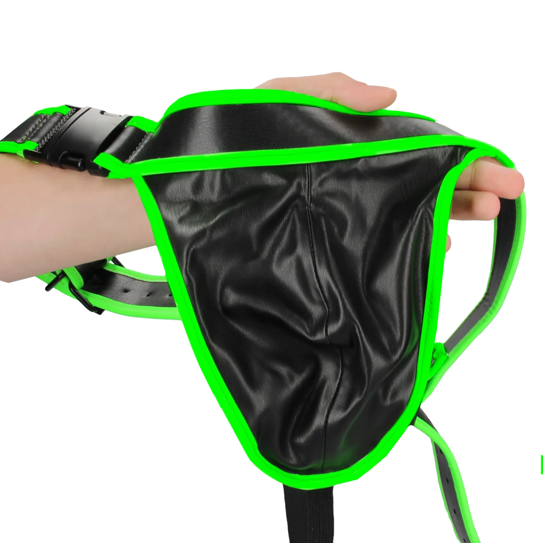Jockstrap Ouch! z klamrą i detalami świecącymi w ciemności - obrazek 12