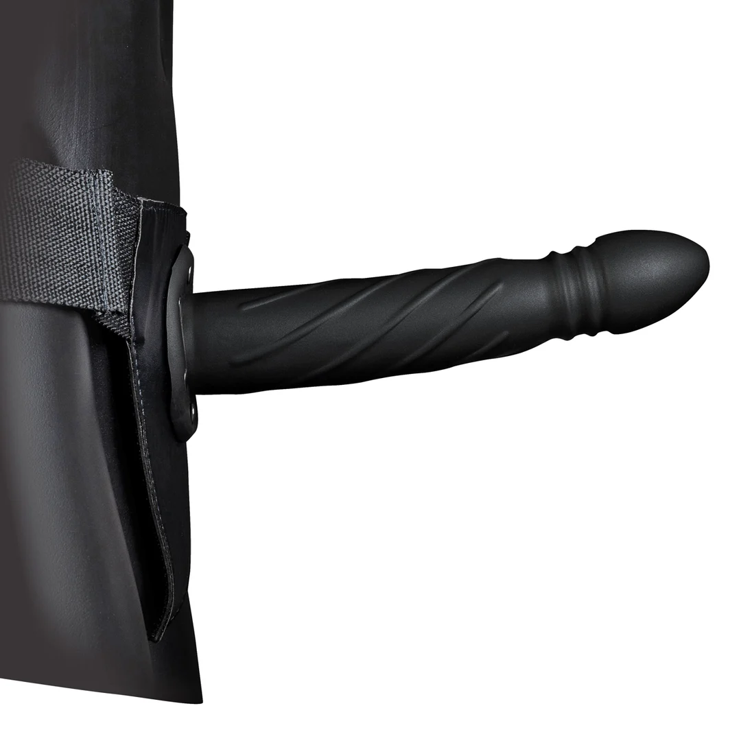 Ouch! Twisted Hollow Strap On 20 cm czarny - obrazek 3