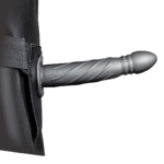 Ouch! Twisted Hollow Strap On 20 cm czarny - obrazek 15
