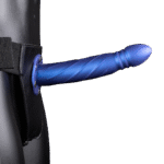 Ouch! Twisted Hollow Strap On 20 cm czarny - obrazek 21