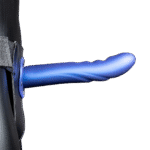Ouch! teksturowane zakrzywione puste w środku dildo do harnessu - obrazek 21