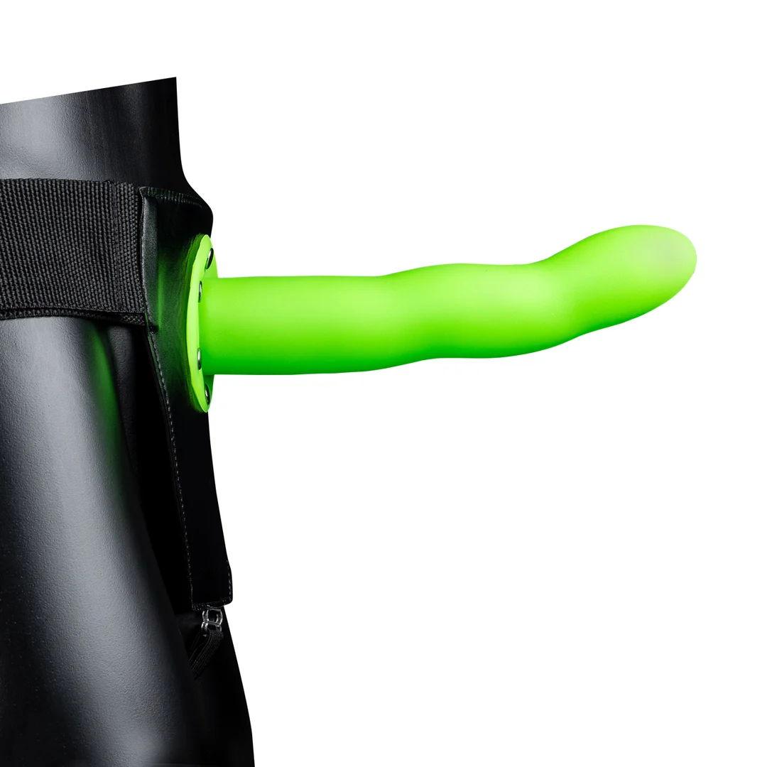 Zakrzywione, puste w środku dildo do uprzęży - obrazek 9
