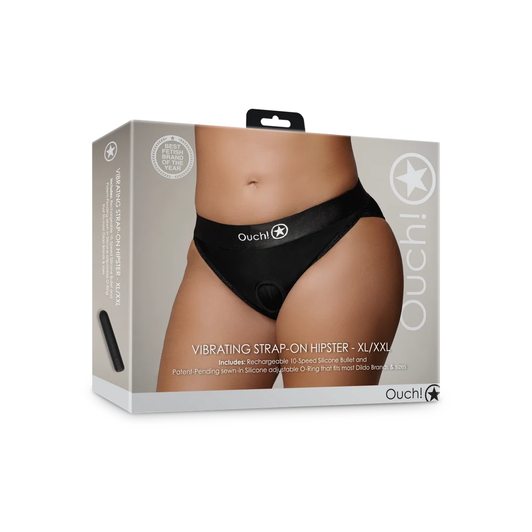 Wibrujące majtki strap on Ouch! - obrazek 7
