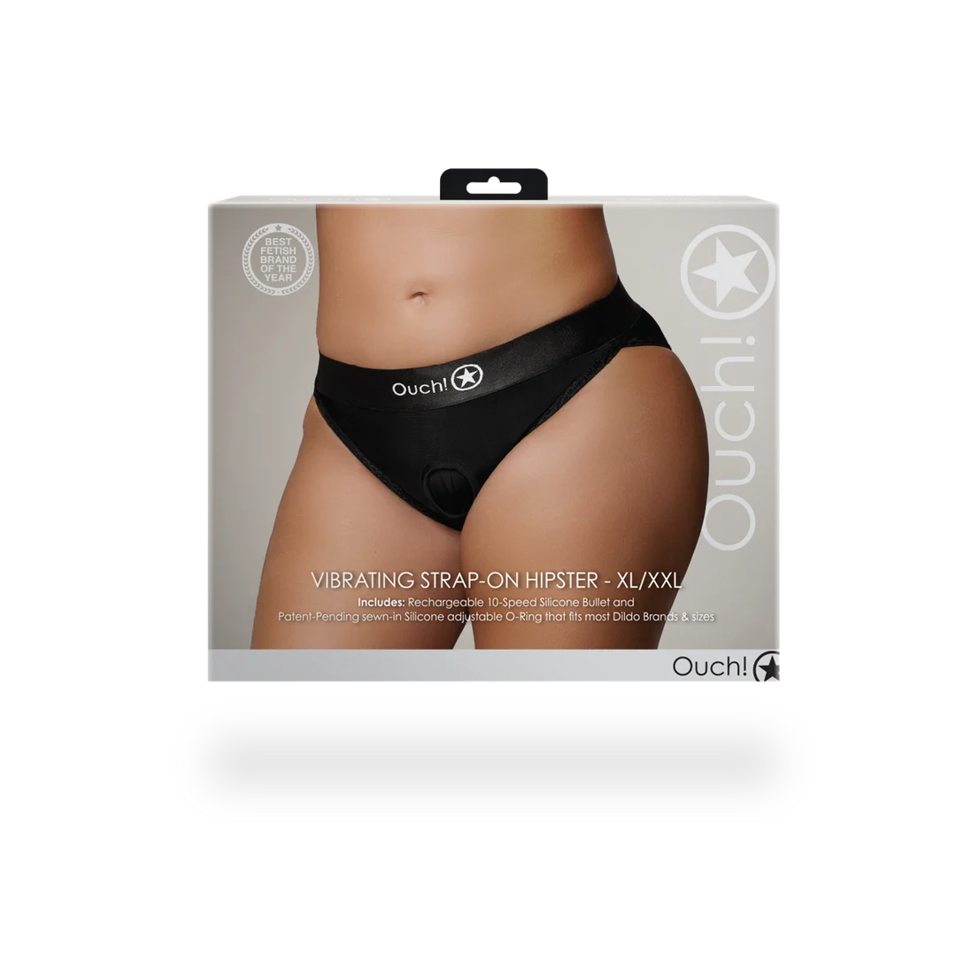 Wibrujące majtki strap on Ouch! - obrazek 8