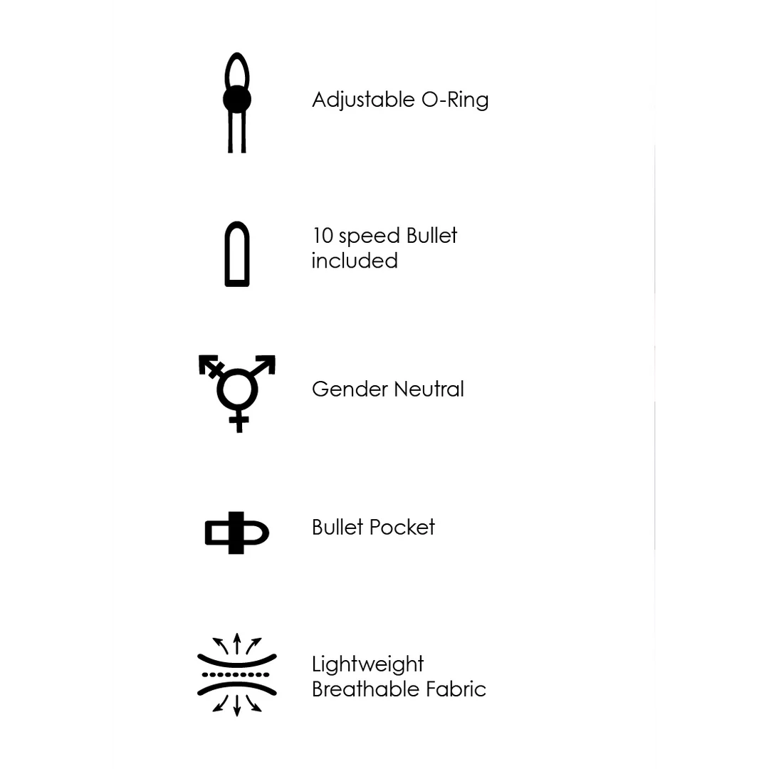 Ouch! Wibrujące stringi z mocowaniem na dildo i regulowanymi podwiązkami - obrazek 18