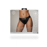 Bullet vibrator z 10 trybami – stringi strap on Ouch! by Shots - obrazek 2