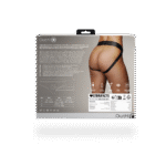 Bullet vibrator z 10 trybami – stringi strap on Ouch! by Shots - obrazek 3