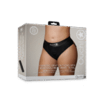 Bullet vibrator z 10 trybami – stringi strap on Ouch! by Shots - obrazek 7