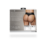 Bullet vibrator z 10 trybami – stringi strap on Ouch! by Shots - obrazek 9