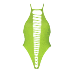 Neonowozielone body z wysoko wyciętymi nogawkami - obrazek 11