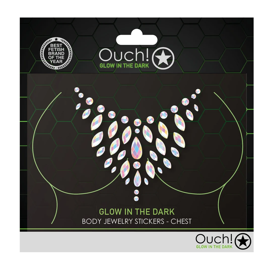 Świecące naklejki na piersi Ouch! by Shots - obrazek 1