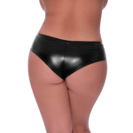 Magic Silk Low Rise Split Crotch Boy Short 2X czarne