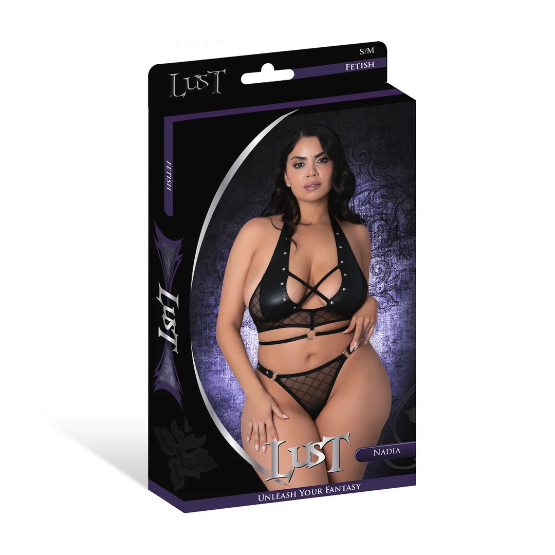 Nadia haltertop en ringstring