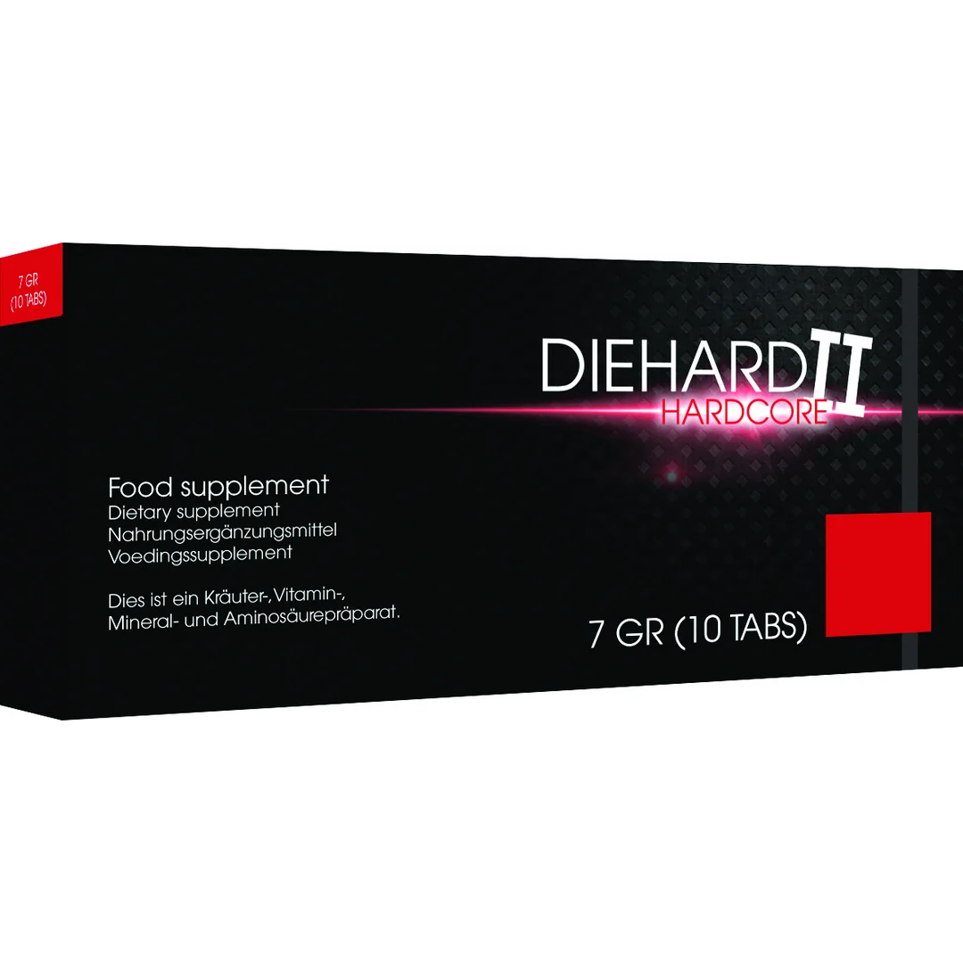 Diehard II Hardcore, kapsułki pobudzające, 10 sztuk - obrazek 1