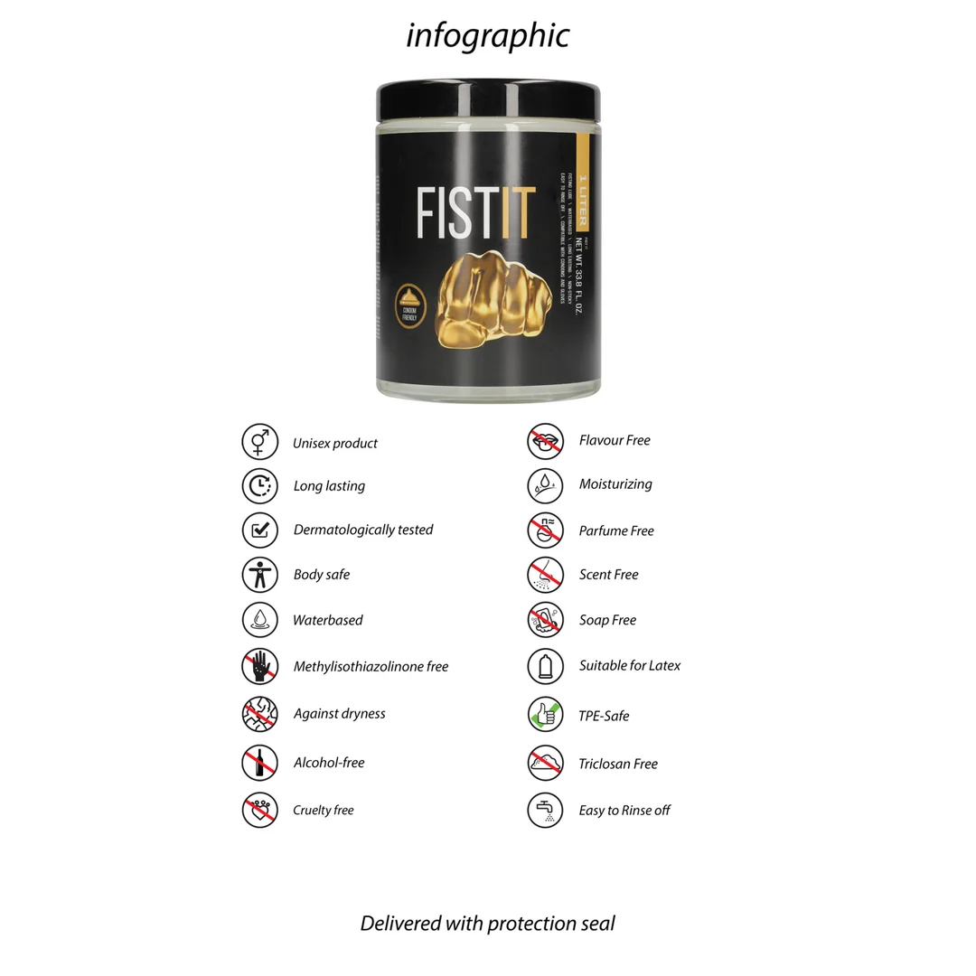 Fist It lubrykant na bazie wody 1000 ml - obrazek 5