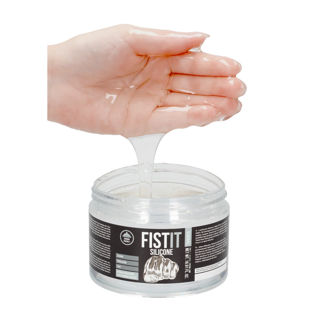 Lubrykant silikonowy, testowany dermatologicznie i odpowiedni do prezerwatyw lateksowych, bezzapachowy i bez smaku, 500 ml, Fist It by Shots - obrazek 4