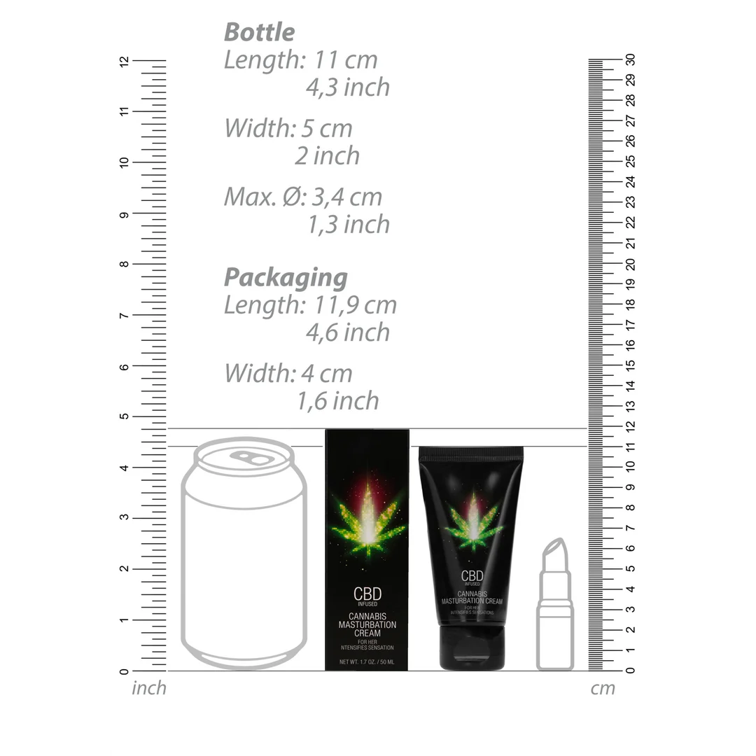 Lubrykant neutralny – krem masturbacyjny CBD do sromu – bezzapachowy, bez smaku – 50 ml – Pharmquests by Shots - obrazek 6