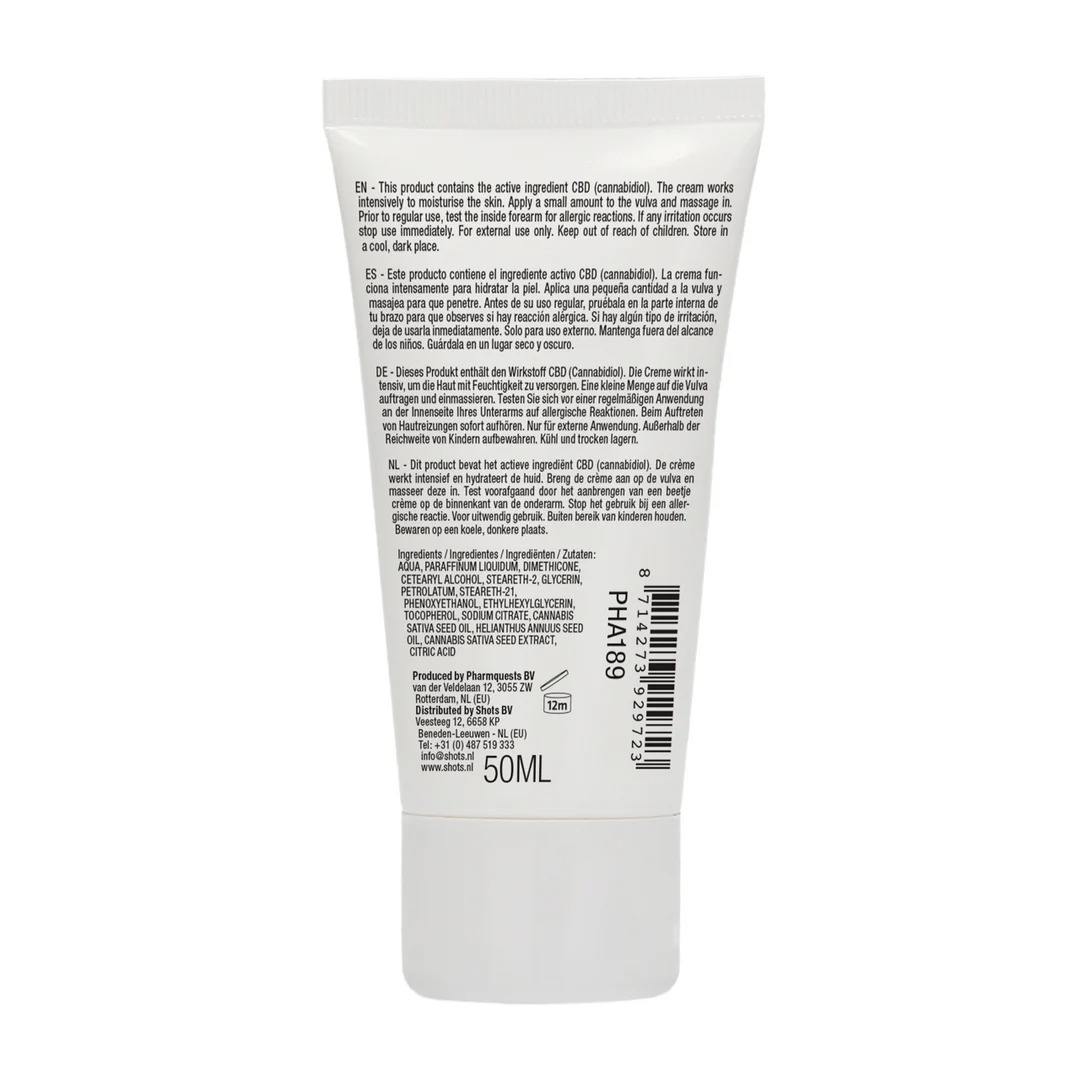 Pharmquests by Shots Naturalny krem masturbacyjny z CBD dla niej, 50 ml - obrazek 2