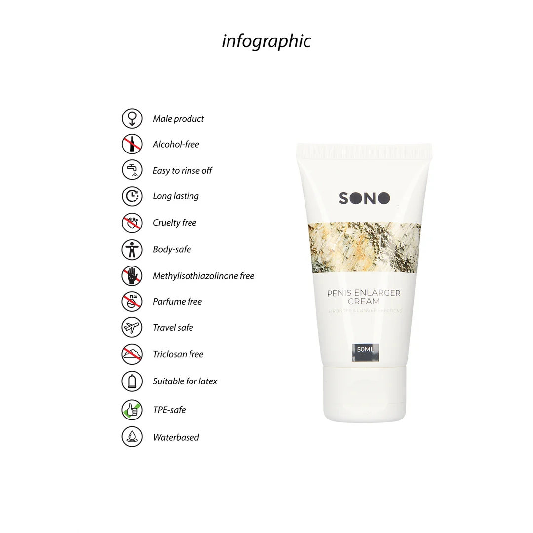 Krem powiększający penis Sono by Shots, 50 ml - obrazek 2