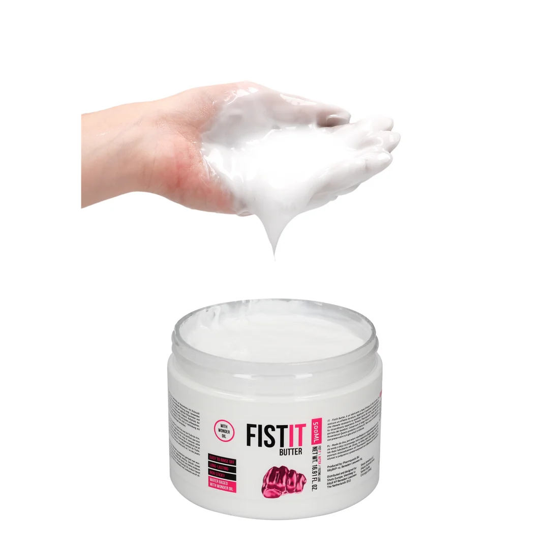 Lubrykant na bazie wody, długotrwałe działanie, bezzapachowy i bez smaku, 500 ml, Fist It by Shots - obrazek 5