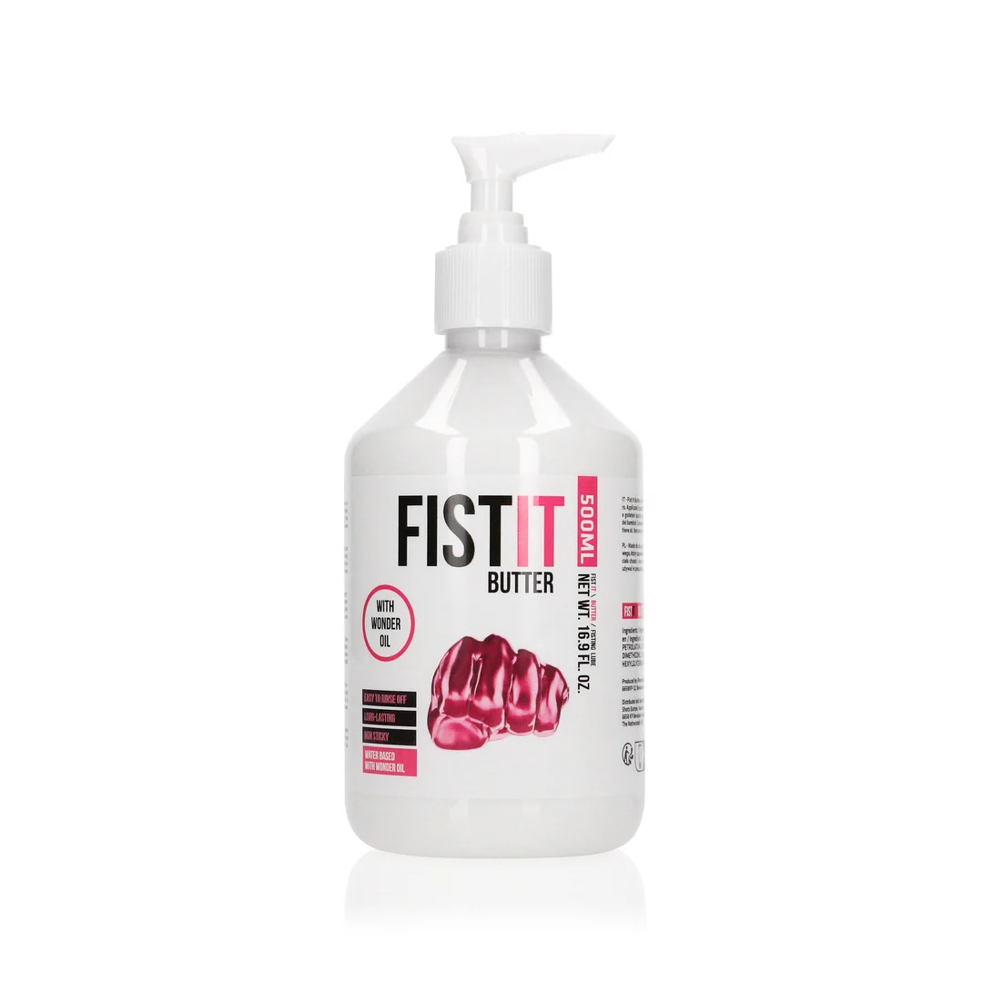 Lubrykant na bazie wody – długotrwałe działanie z olejem rycynowym – bez zapachu i smaku – 500 ml – Fist It by Shots - obrazek 6