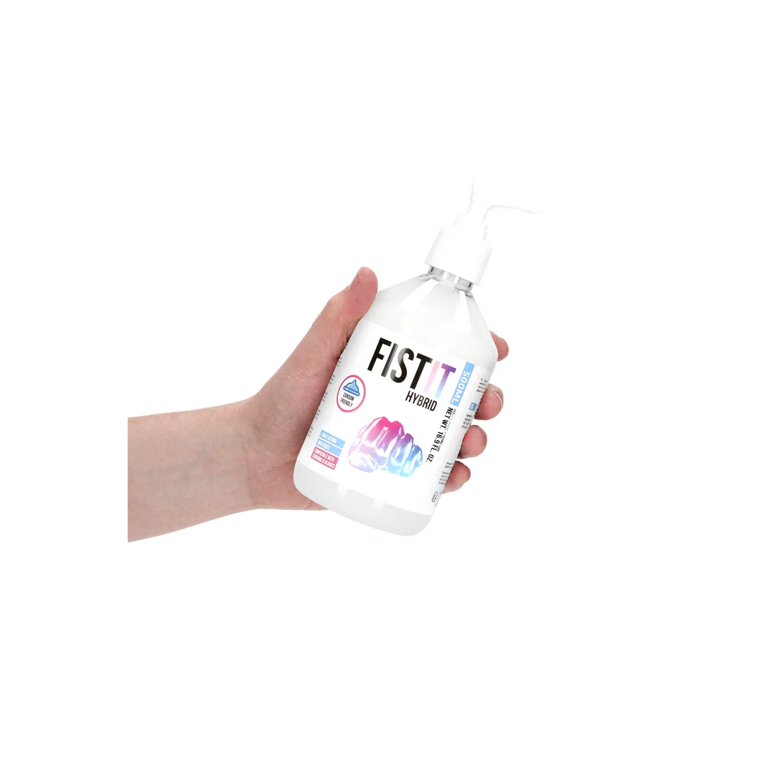 Lubrykant neutralny – Hybrydowa formuła na bazie wody i silikonów – Bezzapachowy, bez smaku – 500 ml – Fist It by Shots - obrazek 5