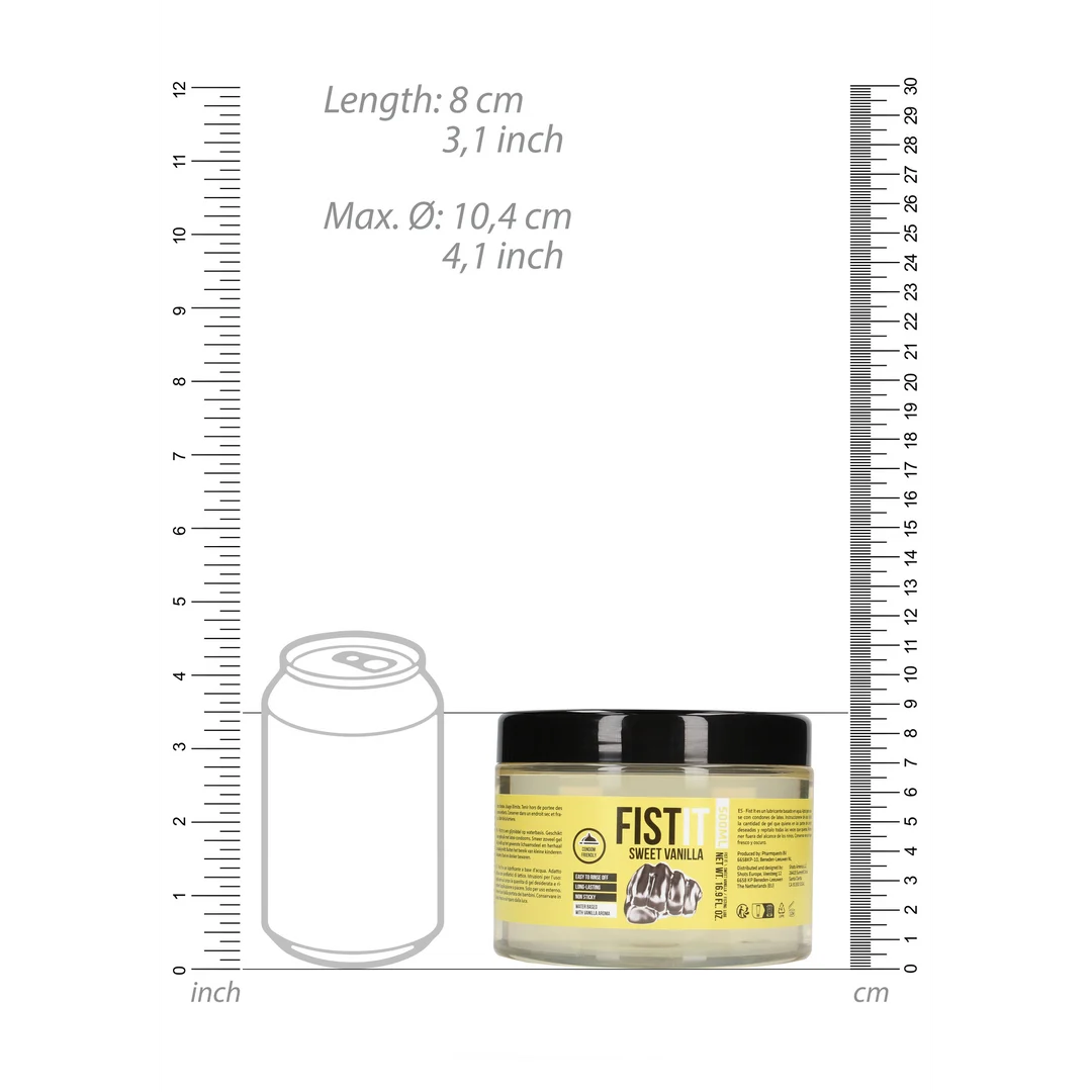 Fist It wyjątkowo gęsty lubrykant waniliowy, 500 ml - obrazek 4