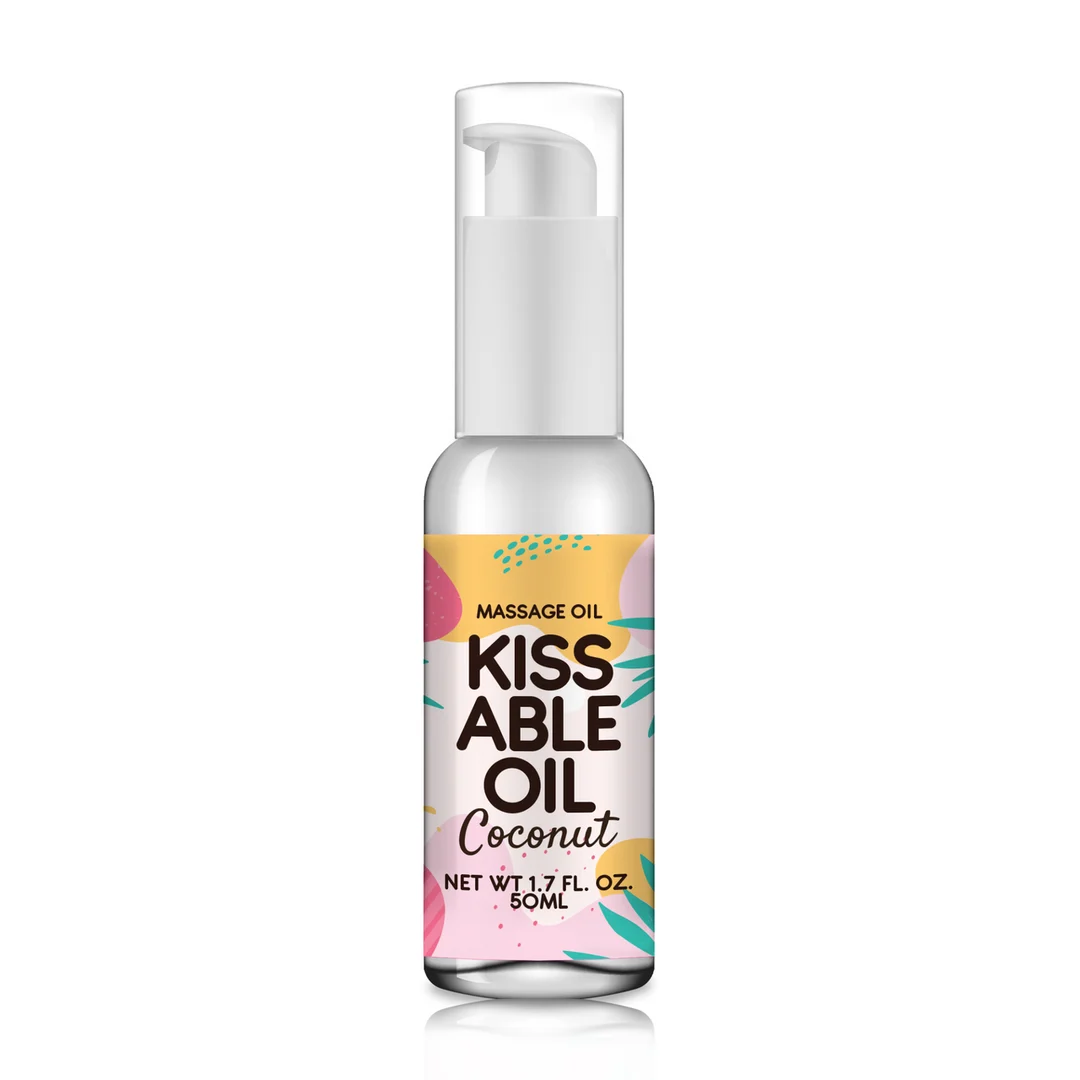 Olejek do masażu Kissable o smaku kokosa - obrazek 3