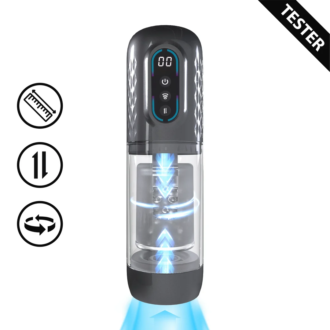 Automatyczny masturbator z pompką próżniową – tester - obrazek 3