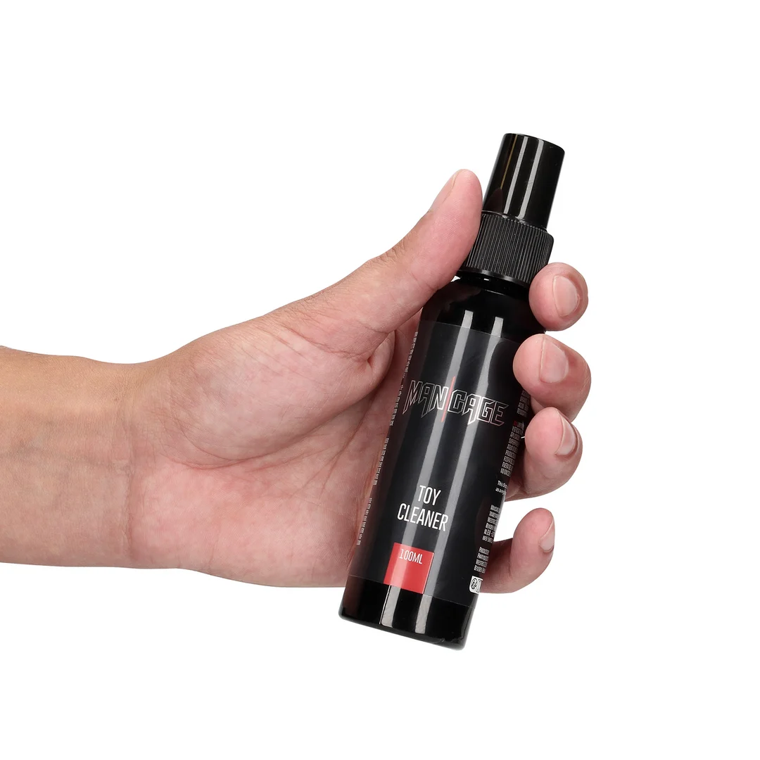 Środek do czyszczenia akcesoriów erotycznych – pianka w sprayu – ManCage by Shots – 100 ml - obrazek 5