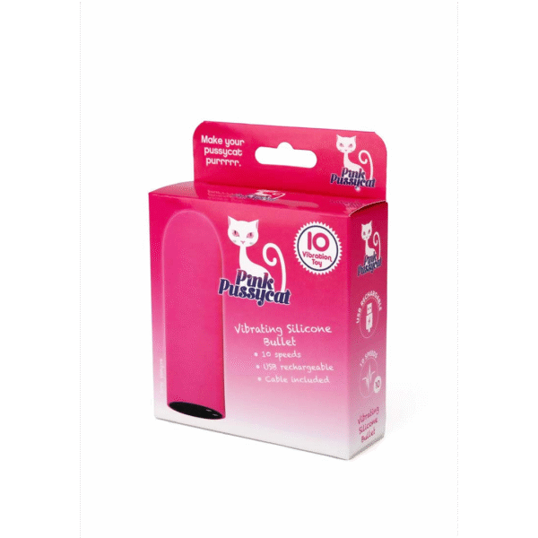 Wibrujący silikonowy wibrator bullet Pink Pussycat