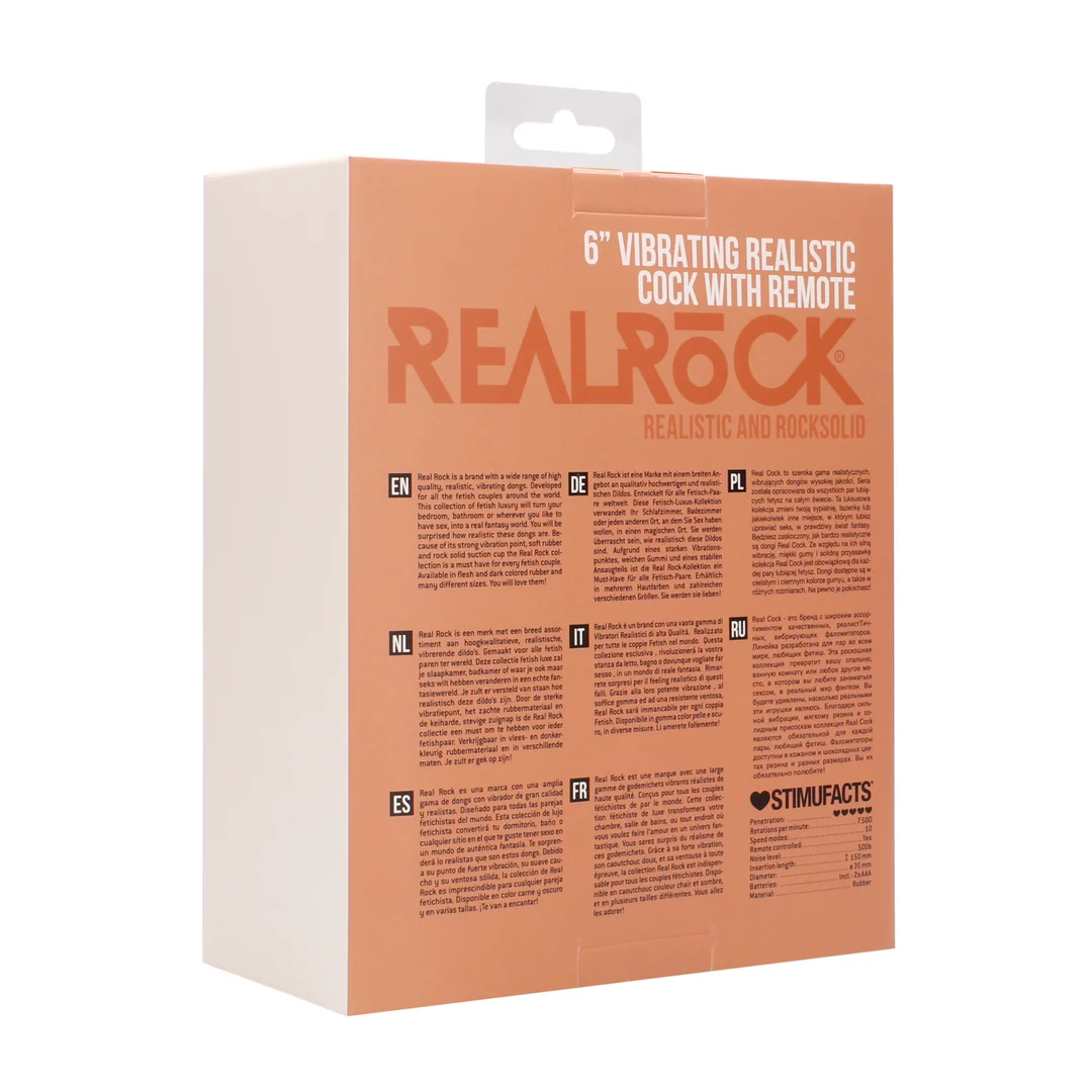 RealRock realistyczne wibrujące dildo z moszną - obrazek 2