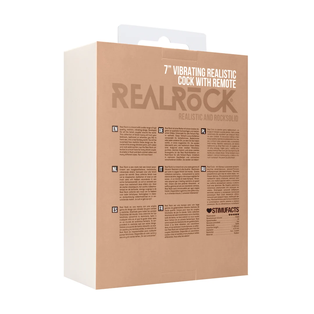 RealRock realistyczne wibrujące dildo z moszną - obrazek 2