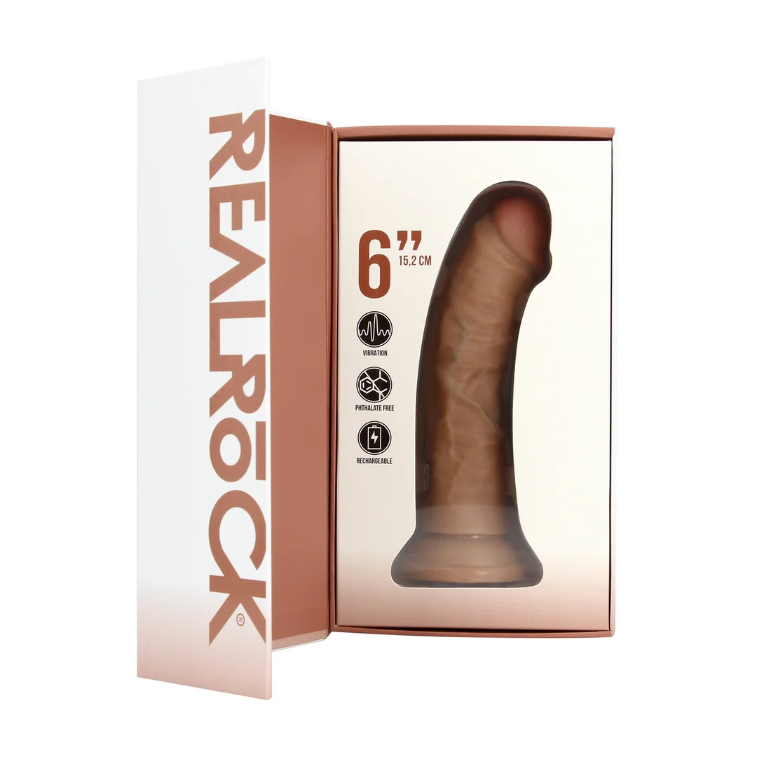 Realistyczny wibrator z przyssawką, RealRock Flesh RealRock by Shots - obrazek 12