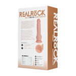 Realistyczny wibrator z przyssawką, pasujący do uprzęży – RealRock w kolorze cielistym (18 cm) RealRock by Shots - obrazek 5