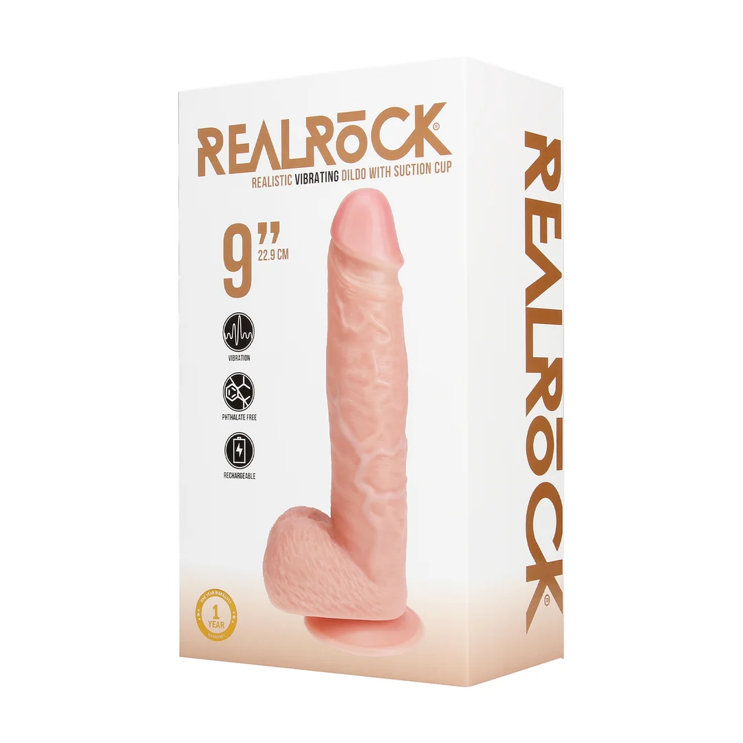 Wibrujące dildo RealRock z przyssawką - obrazek 1