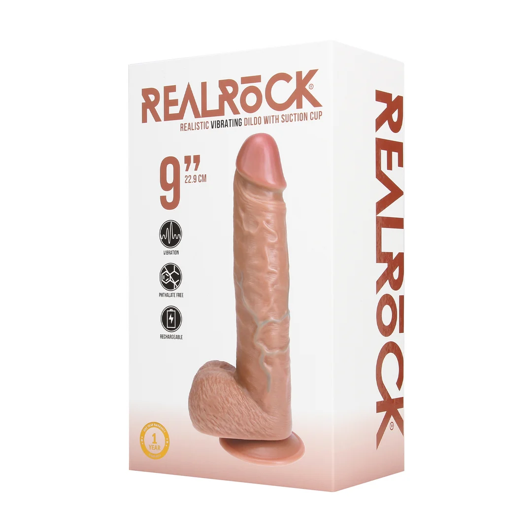 Wibrujące dildo RealRock z przyssawką - obrazek 7