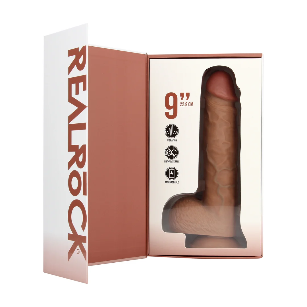 Wibrujące dildo RealRock z przyssawką - obrazek 9