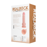 Wibrujące i obracające się dildo RealRock z jądrami - obrazek 2
