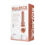 Realistyczny wibrator z przyssawką, odpowiedni do użycia z uprzężą – RealRock, RealRock by Shots - obrazek 11
