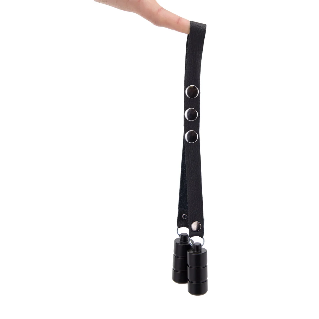 Stretcher na mosznę Red Leather z obciążnikami 2 x 100 g - obrazek 3