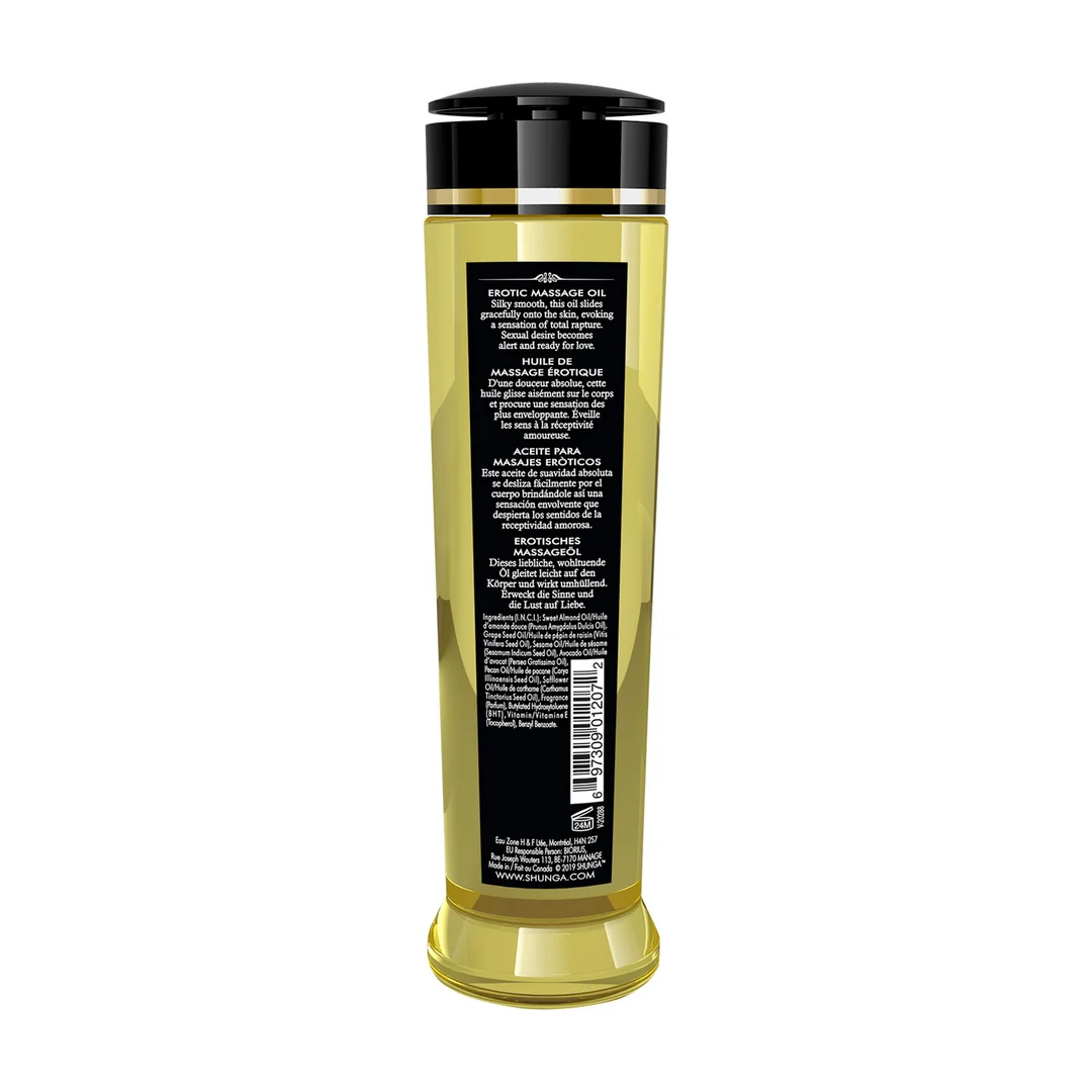 S-1207_1 Erotický olejek do masażu, w 100% naturalne oleje tłoczone na zimno z witaminą E, wanilia, 240 ml - obrazek 1