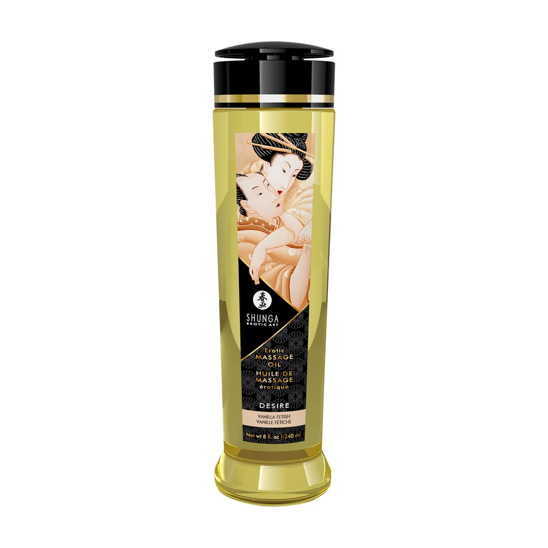 Erotický olejek do masażu, w 100% naturalne oleje tłoczone na zimno z witaminą E, wanilia, 240 ml - obrazek 2