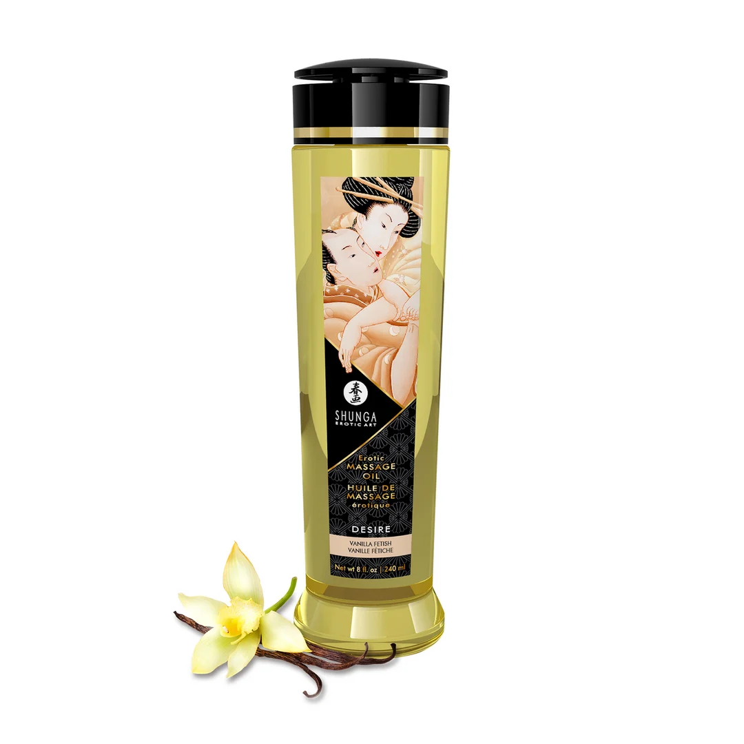 Erotický olejek do masażu, w 100% naturalne oleje tłoczone na zimno z witaminą E, wanilia, 240 ml - obrazek 3
