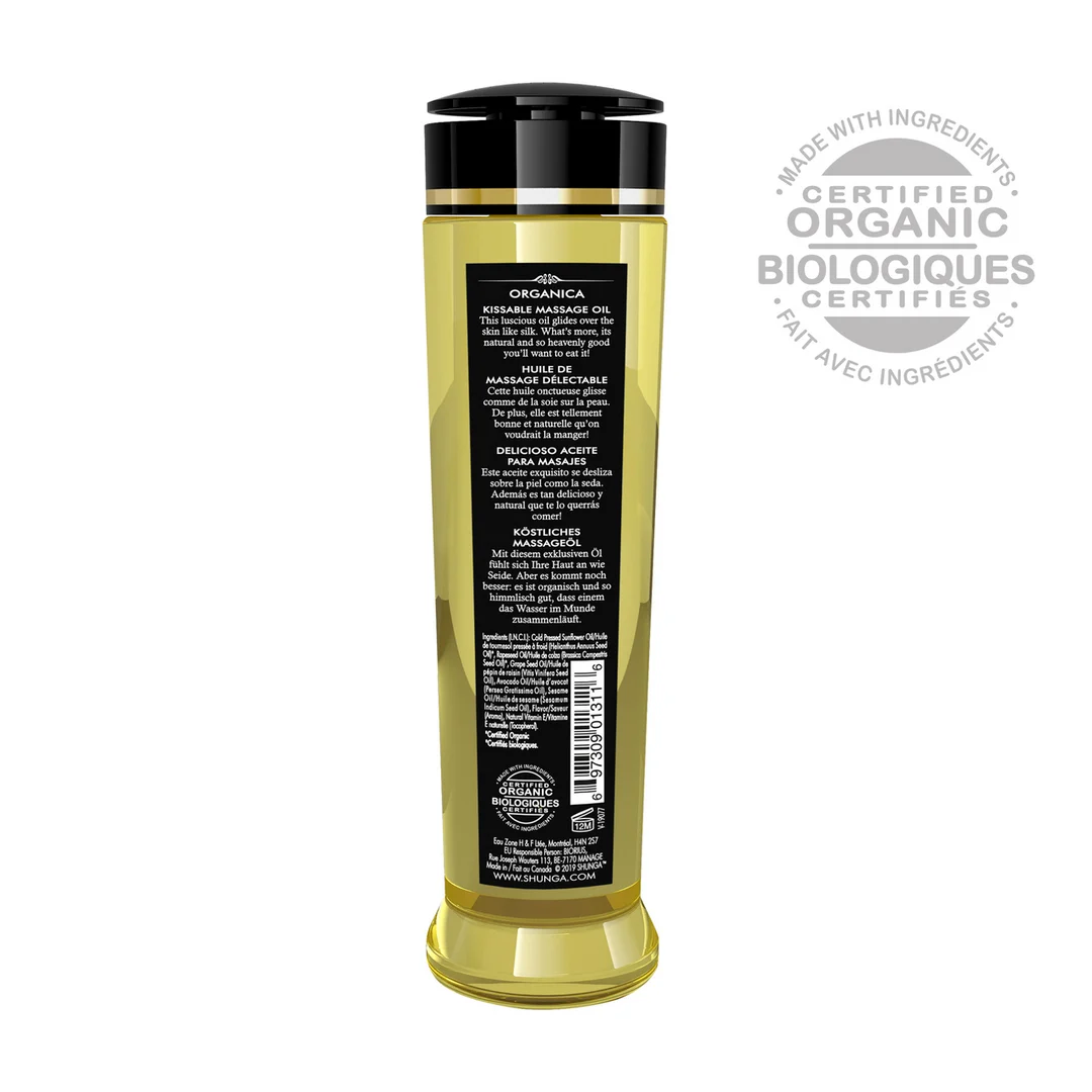Erotický olejek do masażu – naturalny, jadalny olejek do masażu – zielona herbata – Shunga – 8 fl oz / 240 ml - obrazek 1