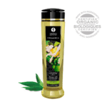 Erotický olejek do masażu – naturalny, jadalny olejek do masażu – zielona herbata – Shunga – 8 fl oz / 240 ml - obrazek 3