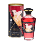 Olejek rozgrzewający – Aphrodisia Oil – musujące wino truskawkowe – 3,5 fl oz / 100 ml - obrazek 3