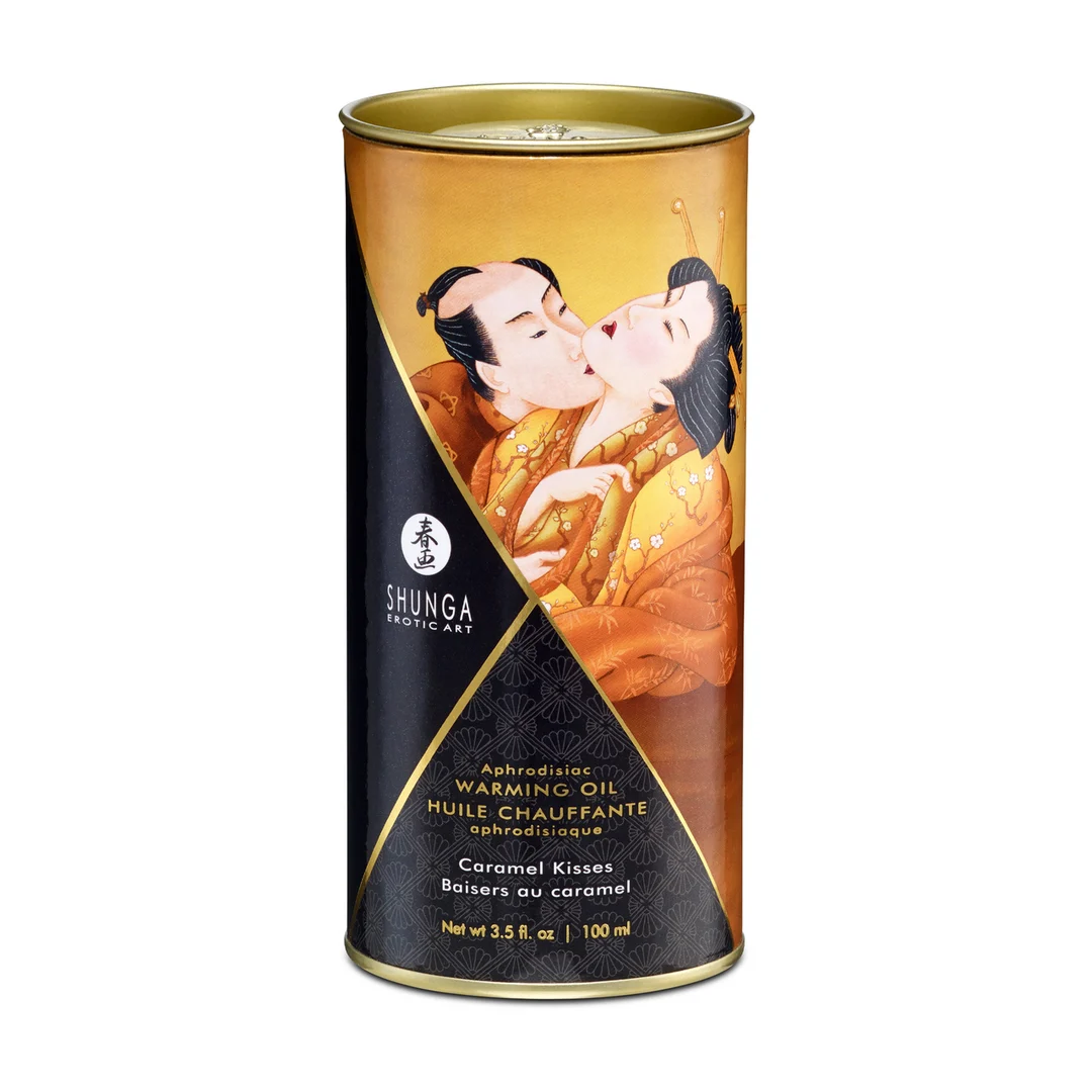 Shunga Aphrodisia olejek rozgrzewający o smaku karmelowym 100 ml - obrazek 1